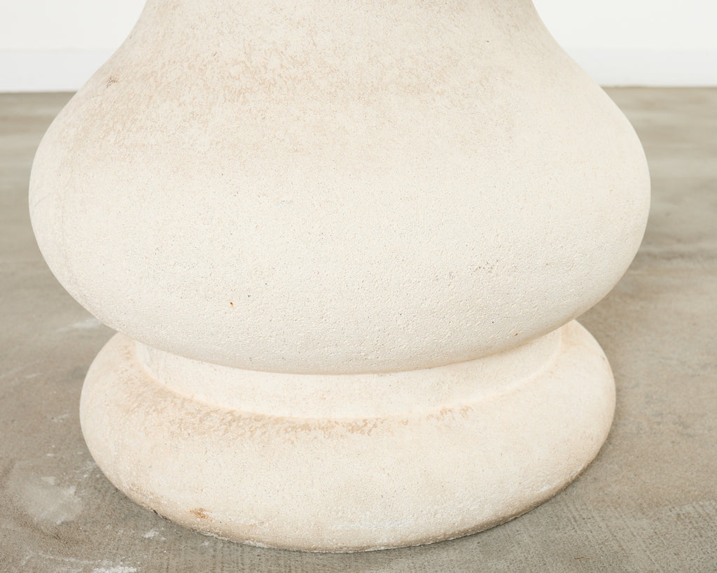 Neoclassical Style Marble and Stone Center Garden Table