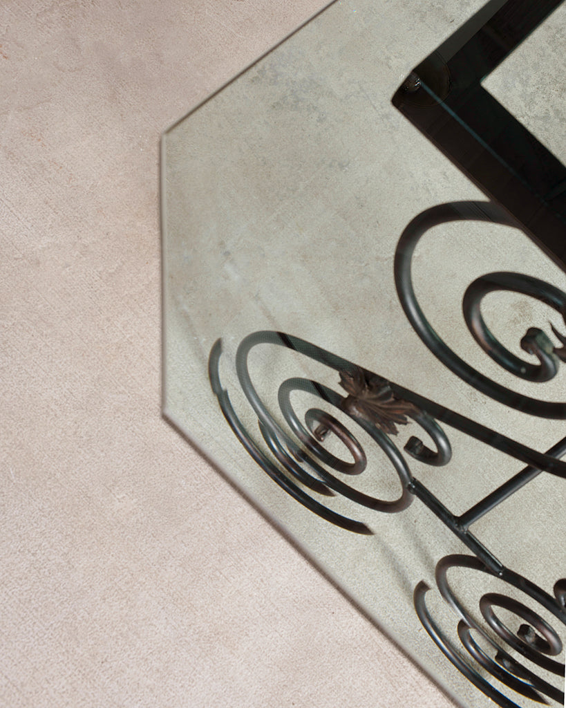 Italian Scrolled Iron Patio Garden Dining Table