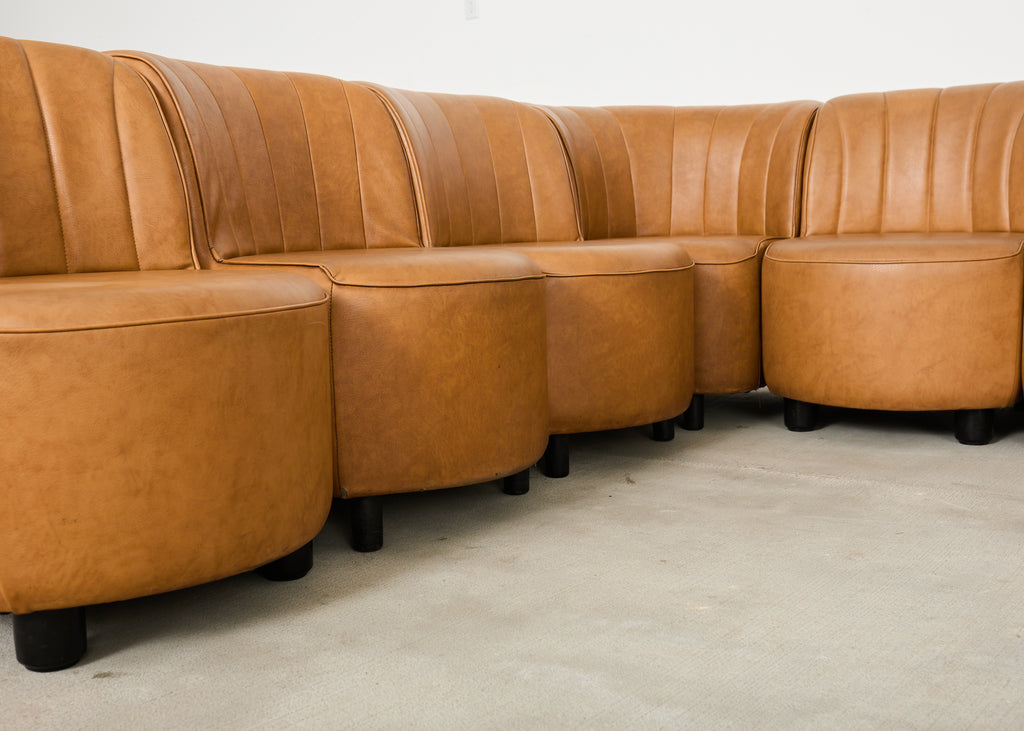 Midcentury 13 Piece Modular Sectional Sofa After Tito Agnoli