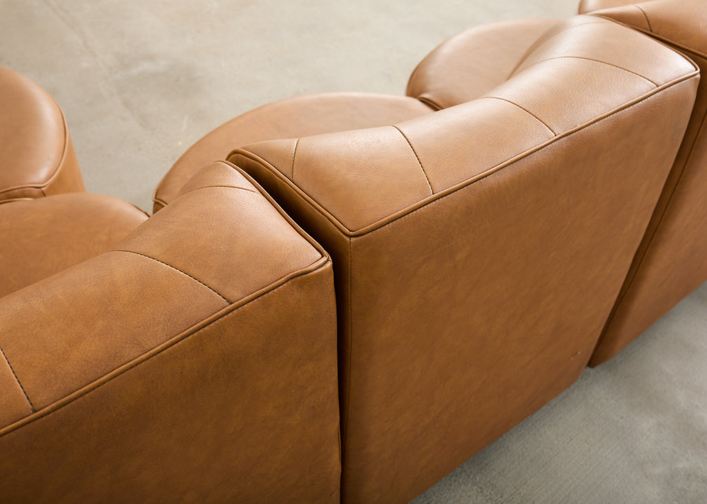 Midcentury 13 Piece Modular Sectional Sofa After Tito Agnoli