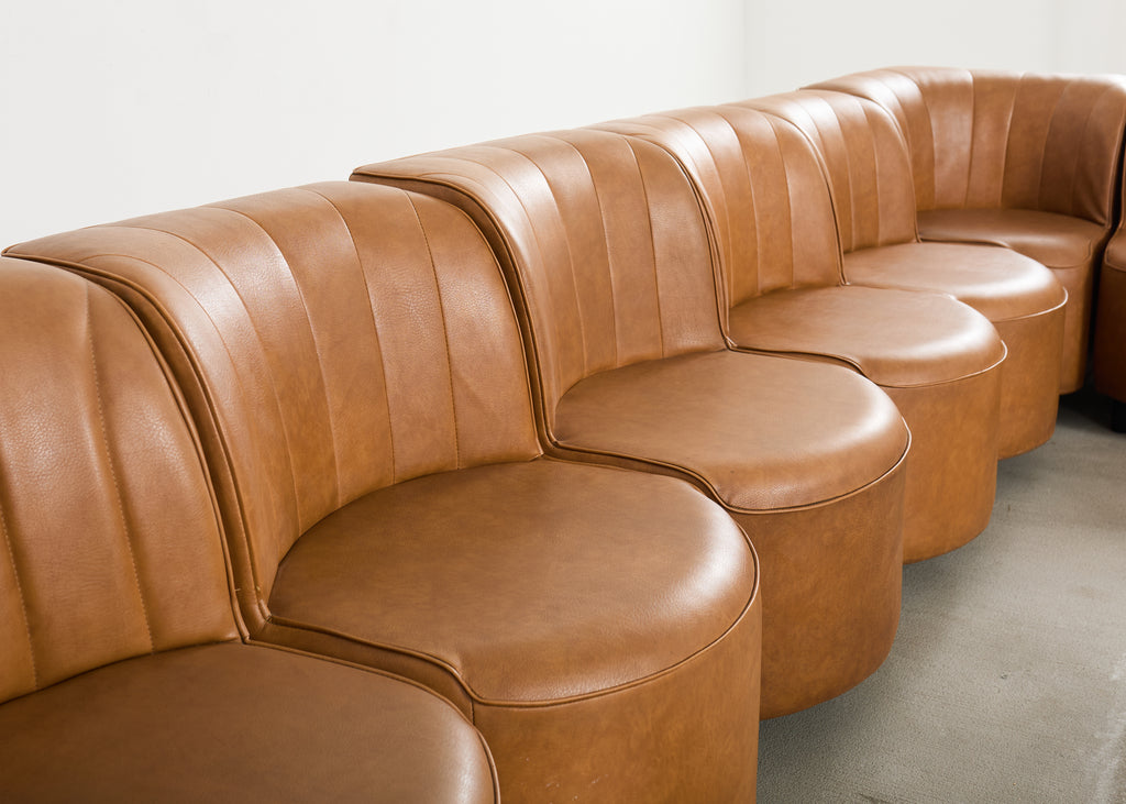 Midcentury 13 Piece Modular Sectional Sofa After Tito Agnoli