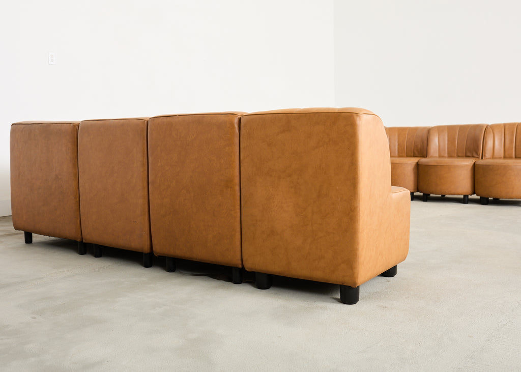 Midcentury 13 Piece Modular Sectional Sofa After Tito Agnoli