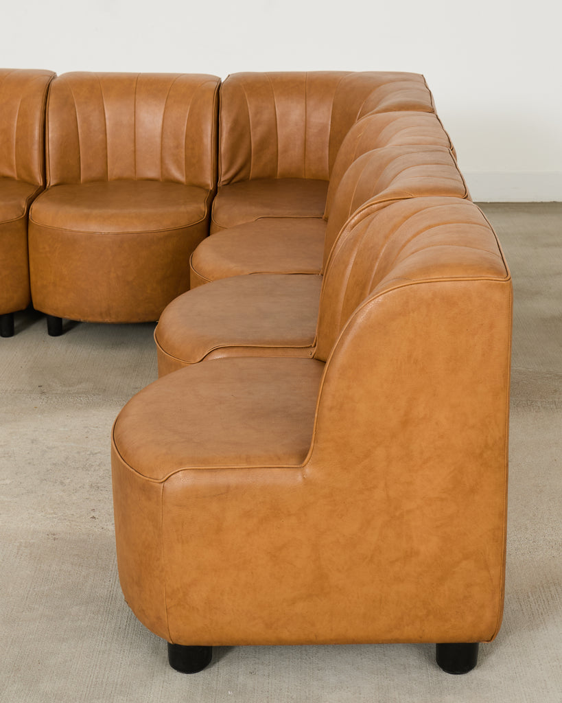 Midcentury 13 Piece Modular Sectional Sofa After Tito Agnoli