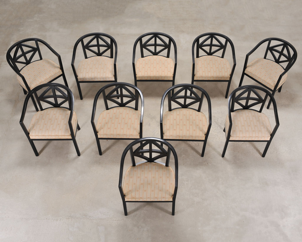 Set of Ten Josef Hoffmann for Wittman Villa Ast Dining Chairs