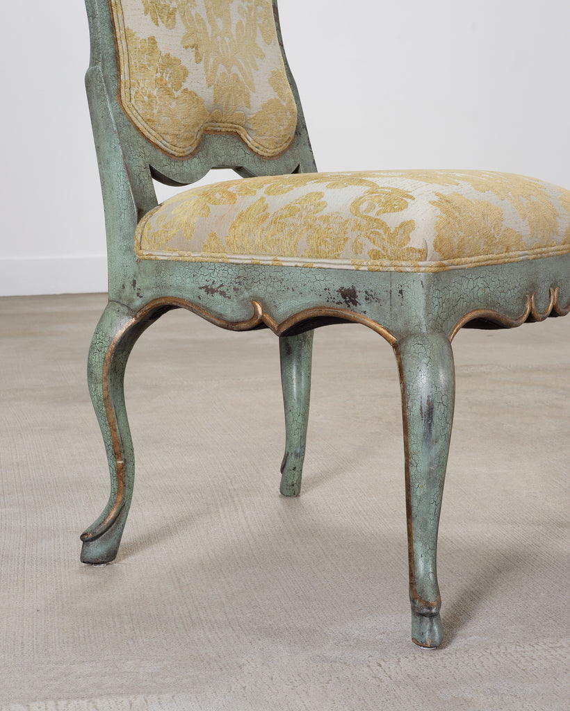Set of Ten Minton-Spidell Country French Painted Dining Chairs