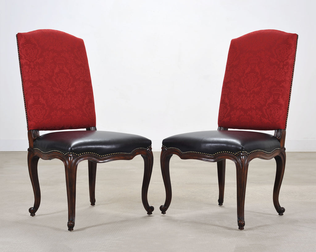 Set of Ten Ralph Lauren Noble Estate Leather Dining Chairs