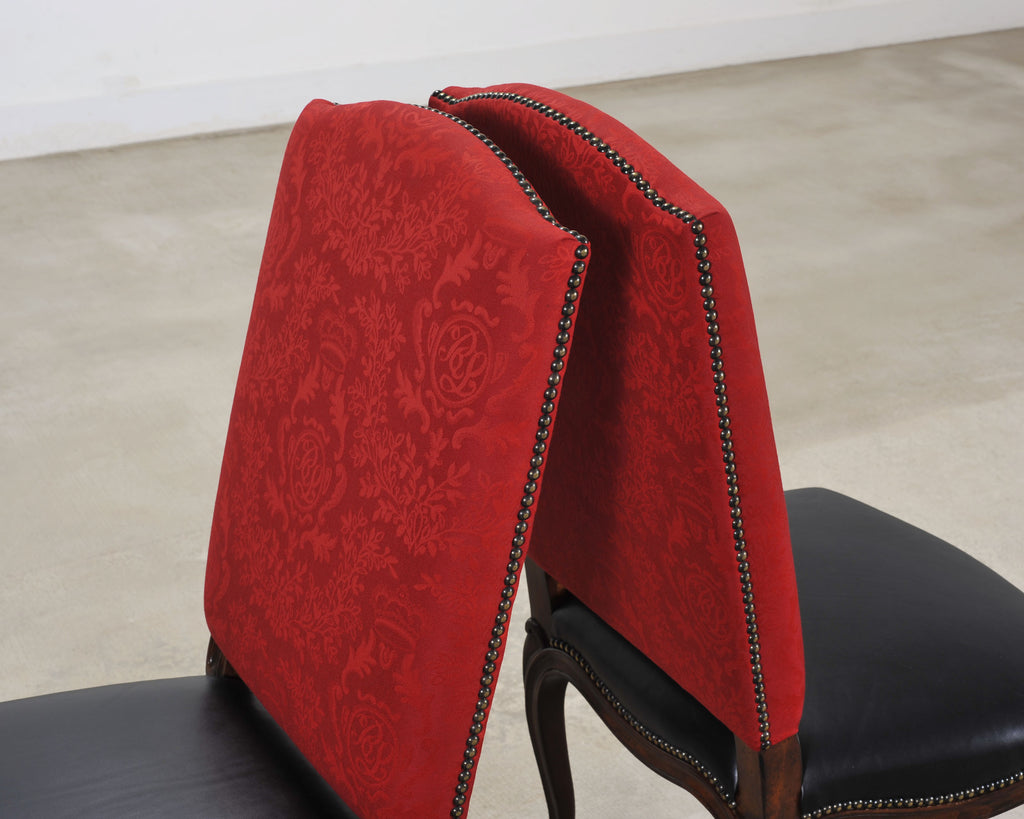 Set of Ten Ralph Lauren Noble Estate Leather Dining Chairs