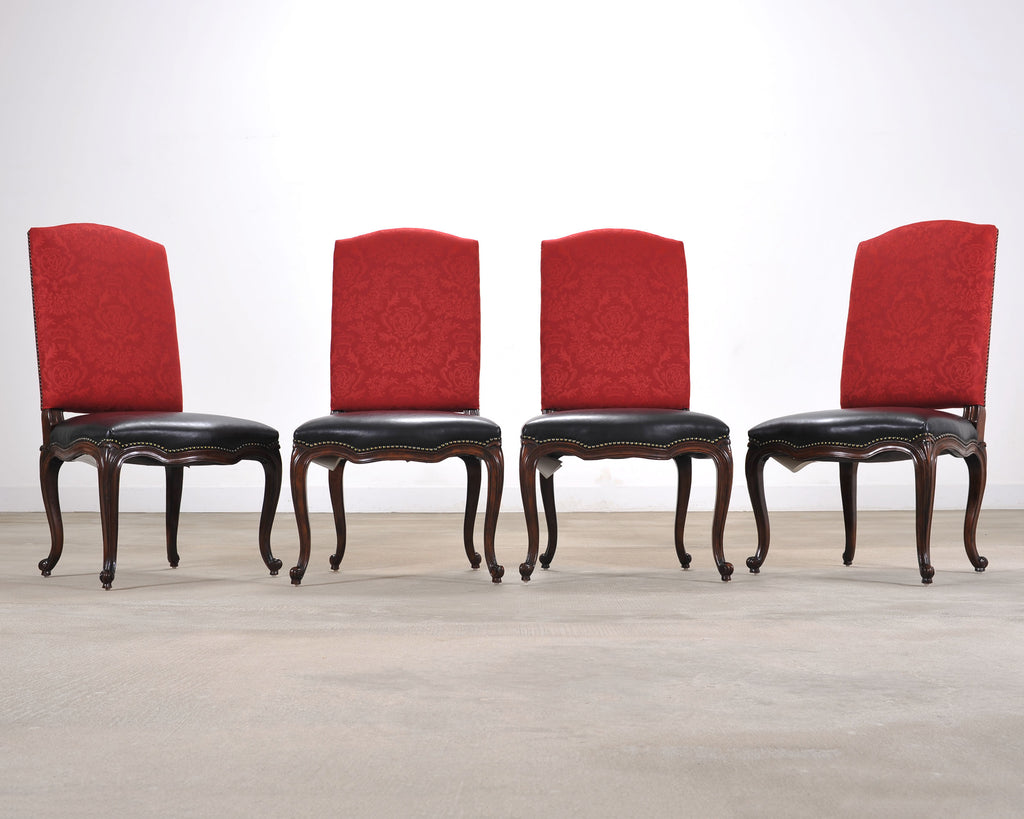 Set of Ten Ralph Lauren Noble Estate Leather Dining Chairs