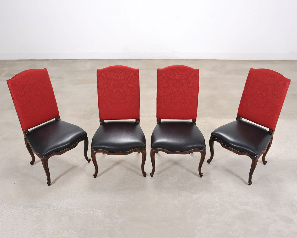 Set of Ten Ralph Lauren Noble Estate Leather Dining Chairs