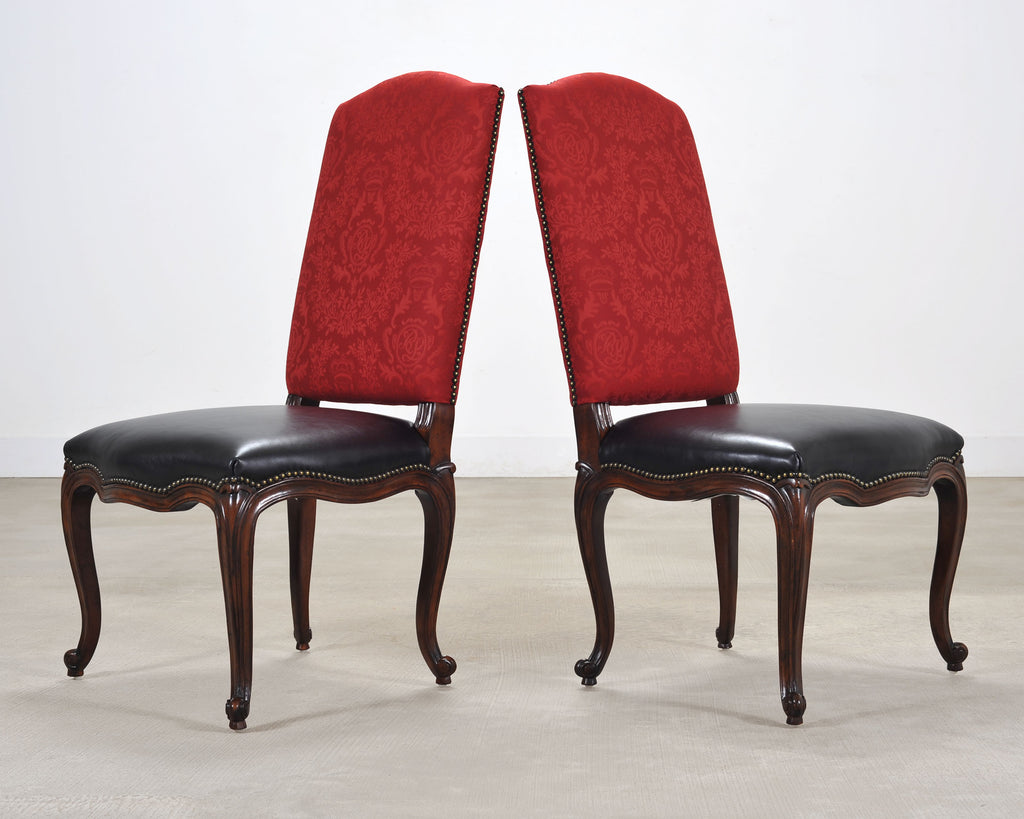 Set of Ten Ralph Lauren Noble Estate Leather Dining Chairs