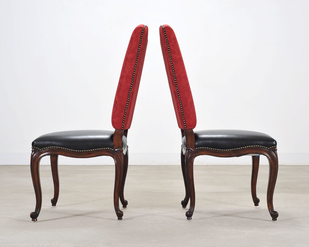 Set of Ten Ralph Lauren Noble Estate Leather Dining Chairs