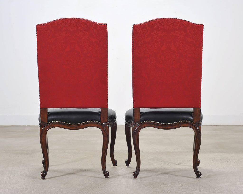 Set of Ten Ralph Lauren Noble Estate Leather Dining Chairs