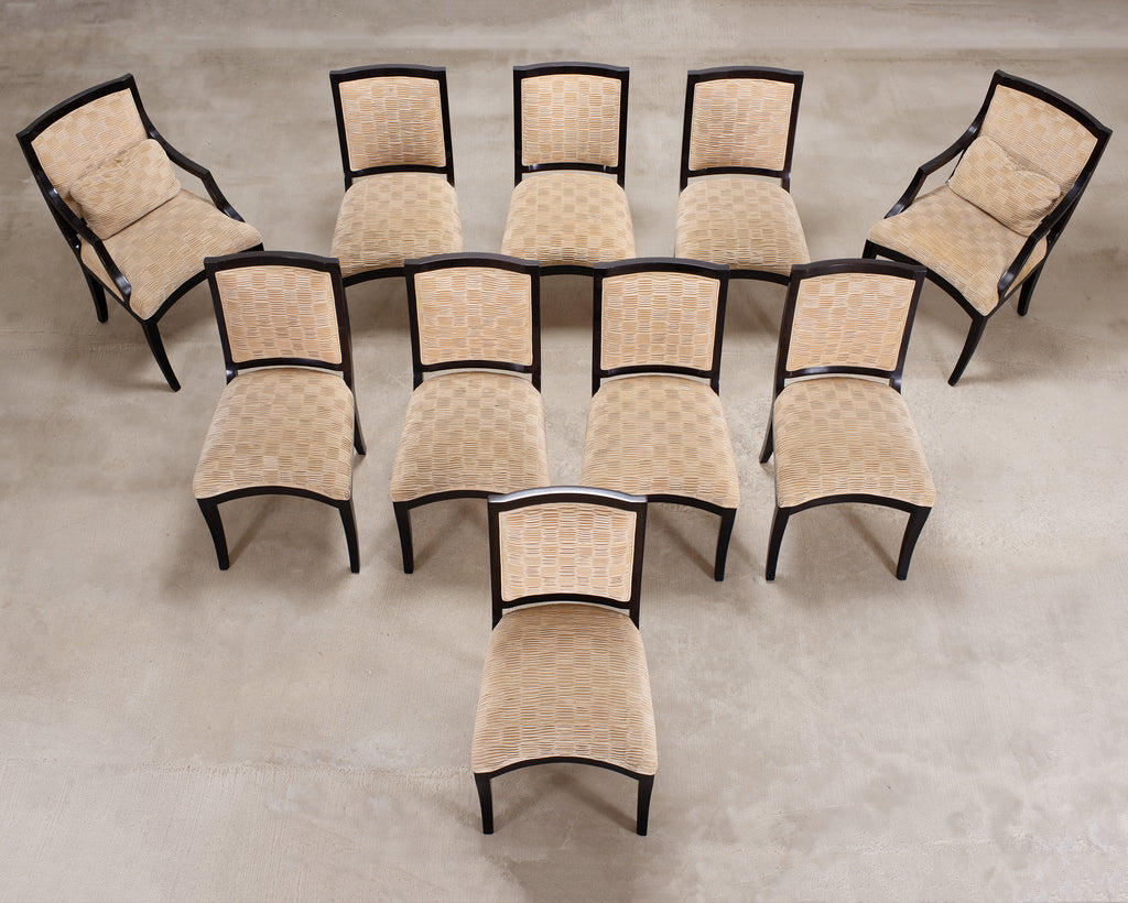 Set of Ten Sally Sirkin for J. Robert Scott Tuscany Dining Chairs