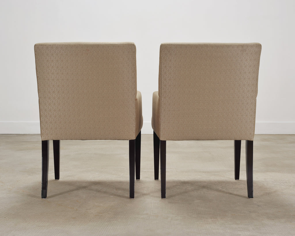 Set of Twelve A. Rudin No. 442 Upholstered Dining Armchairs
