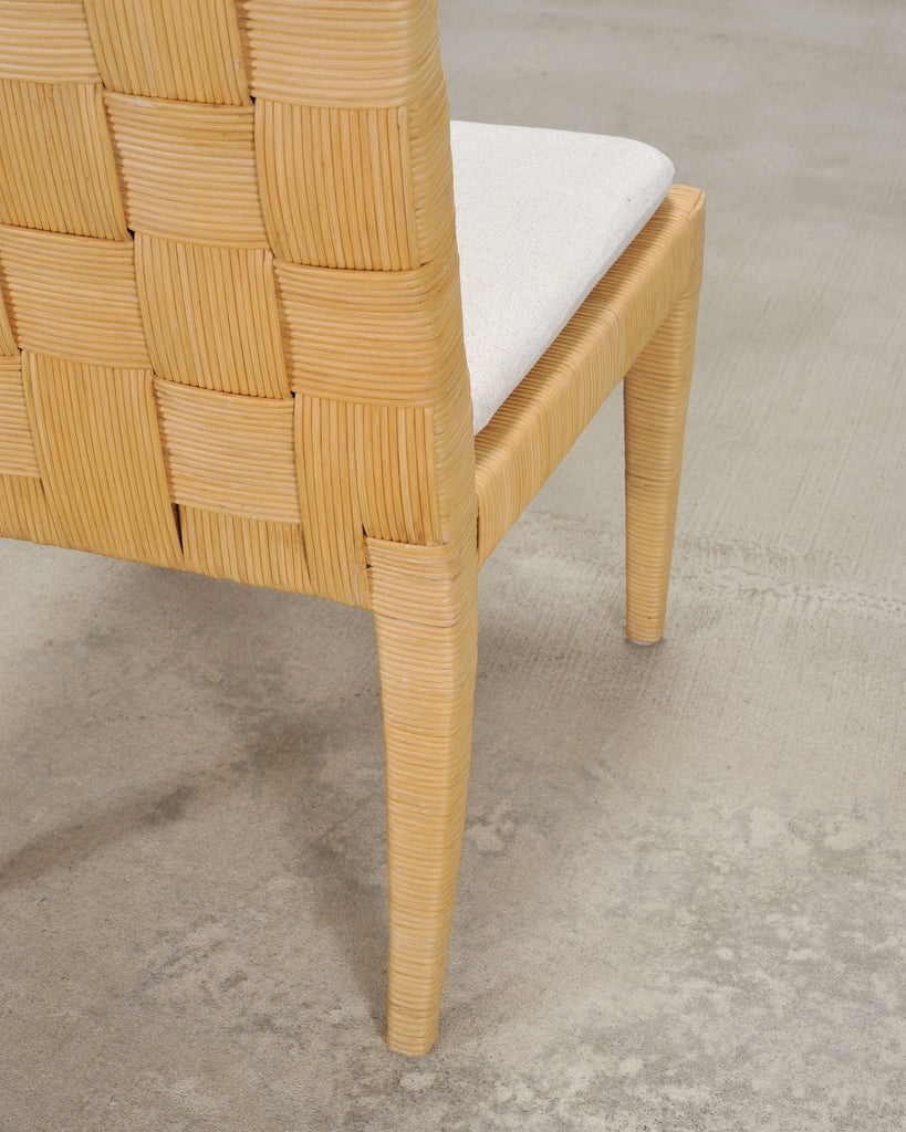 Set of Twelve John Hutton Donghia Block Island Cane Dining Chairs