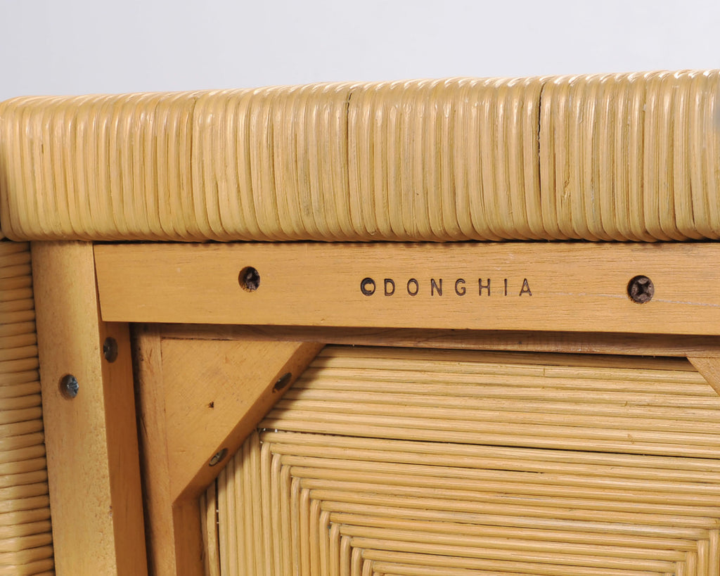 Set of Twelve John Hutton Donghia Block Island Cane Dining Chairs