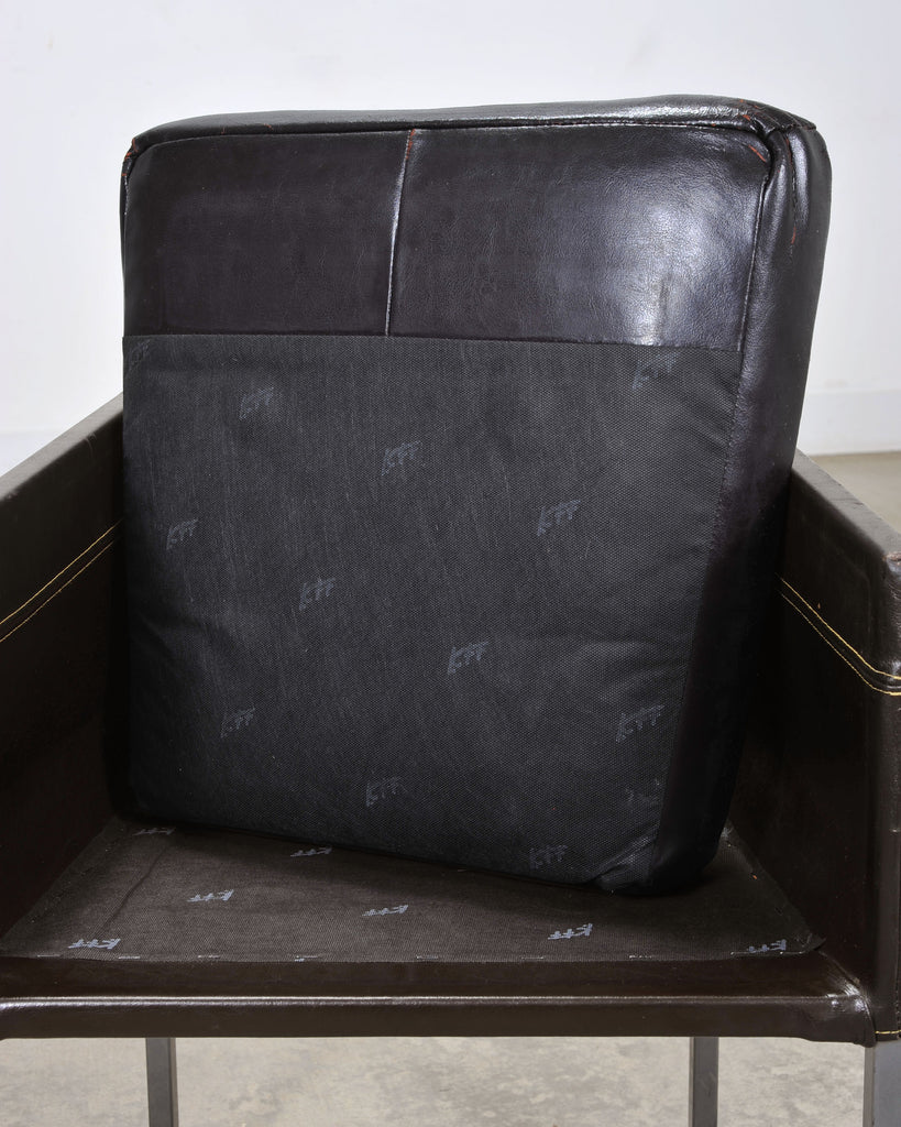 Set of Twelve Karl Friedrich Forster Texas Leather Dining Armchairs