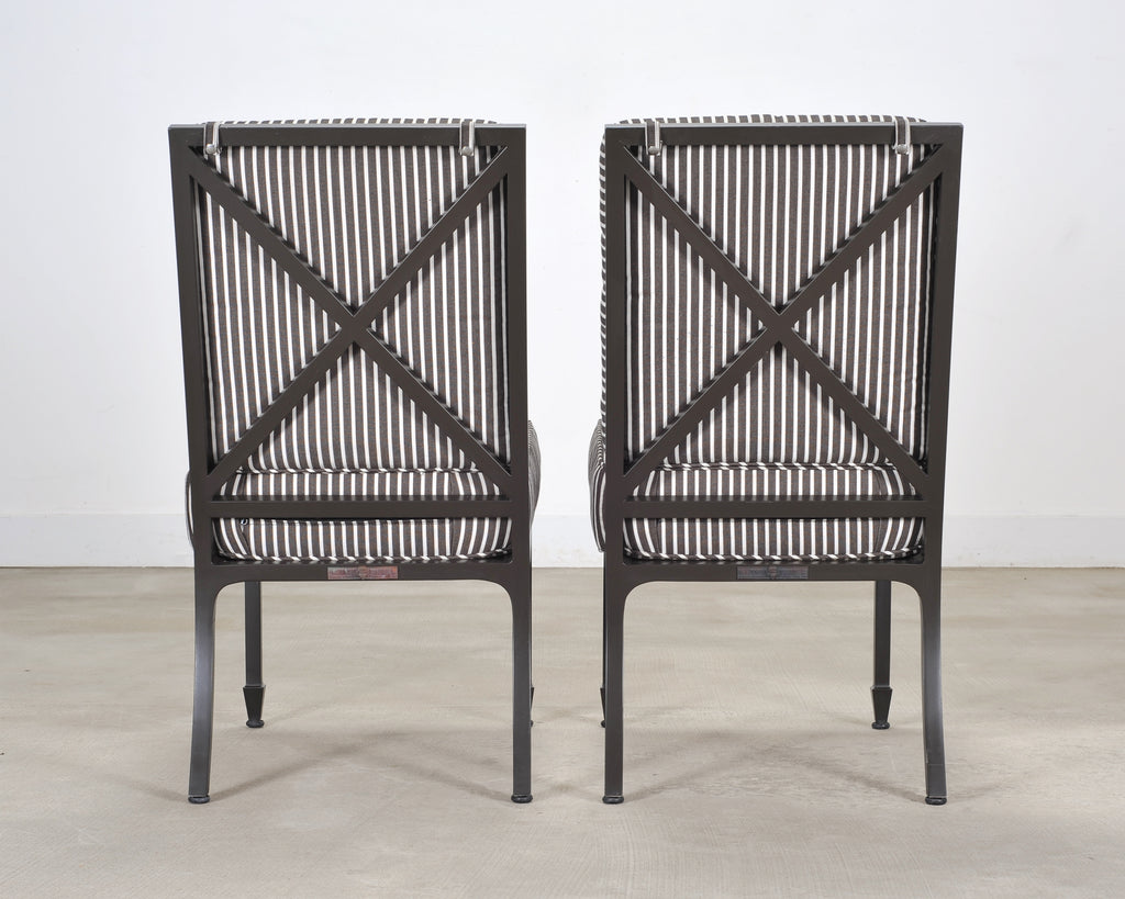 McKinnon and Harris Stone Top Dining Table and Six Dining Chairs