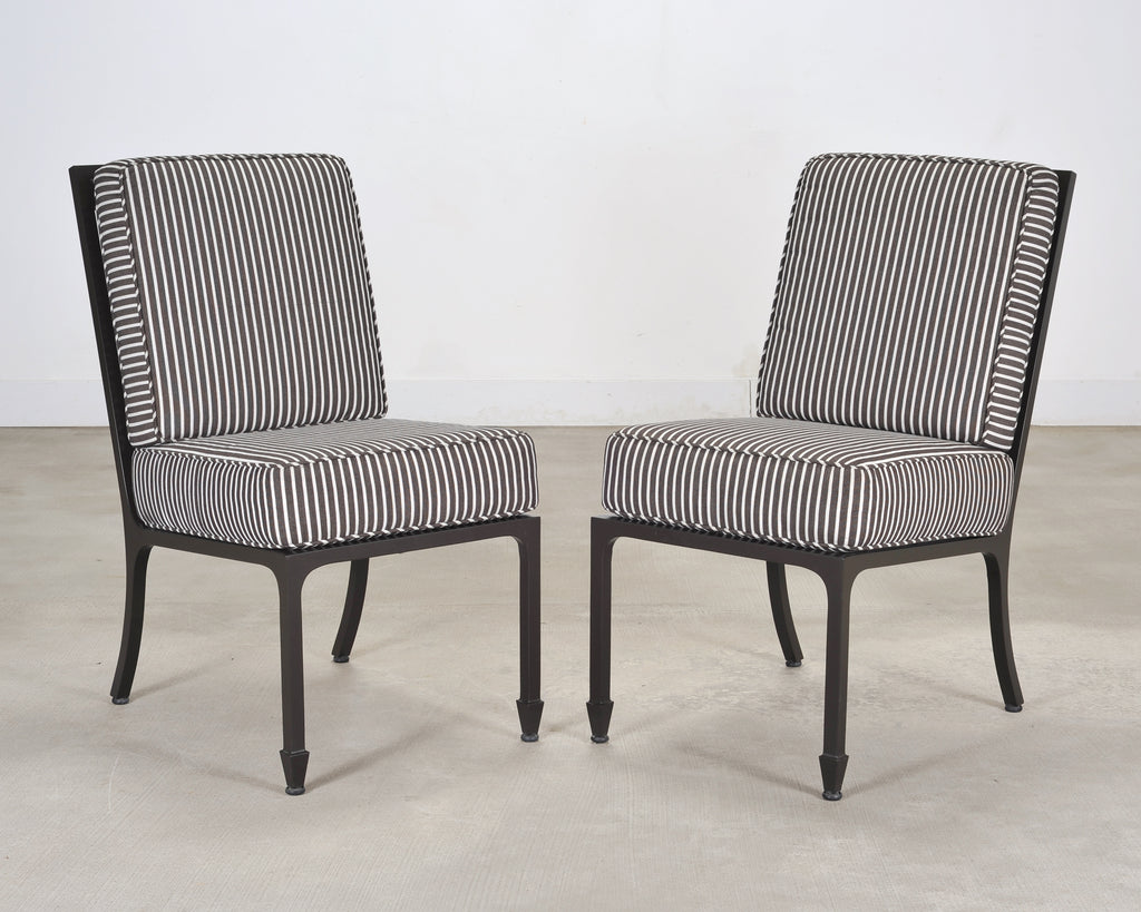 McKinnon and Harris Stone Top Dining Table and Six Dining Chairs