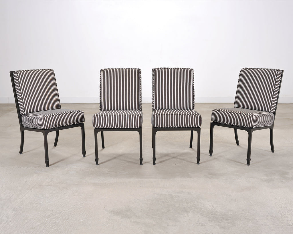 McKinnon and Harris Stone Top Dining Table and Six Dining Chairs