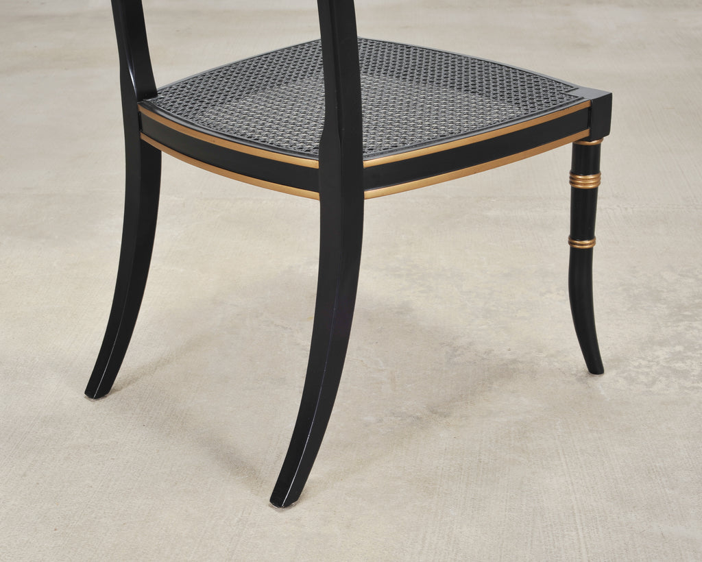 Set of Eighteen Baker “Governor Alston” Regency Dining Chairs