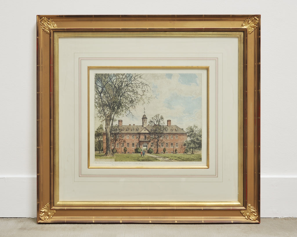 Set of 3 Josef Eidenberger Williamsburg Architectural Etchings 1977
