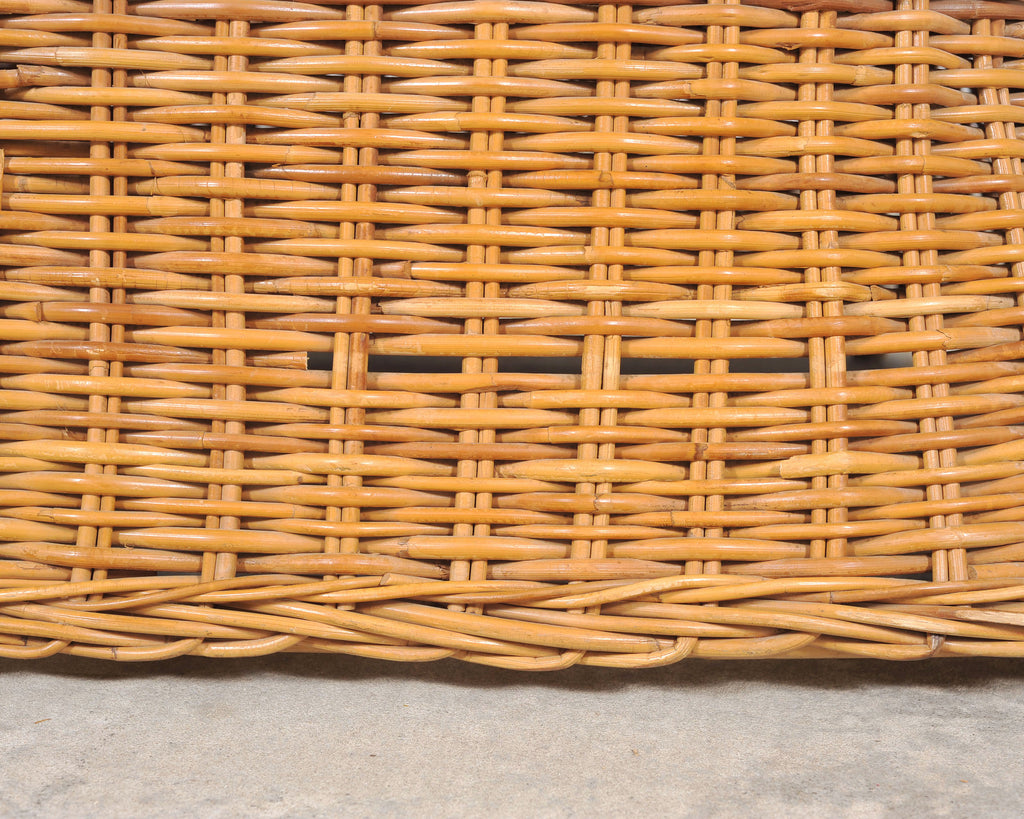 Set of Three Bielecky Brothers Rattan and Wicker Lounge Chairs