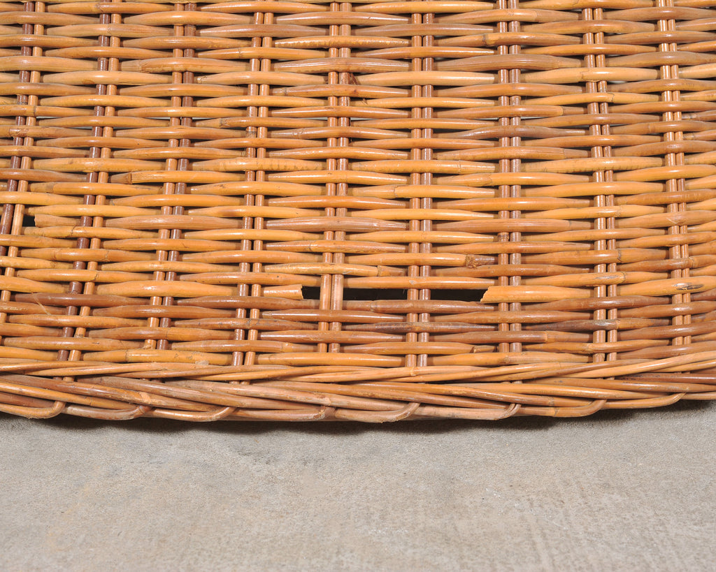 Set of Three Bielecky Brothers Rattan and Wicker Lounge Chairs