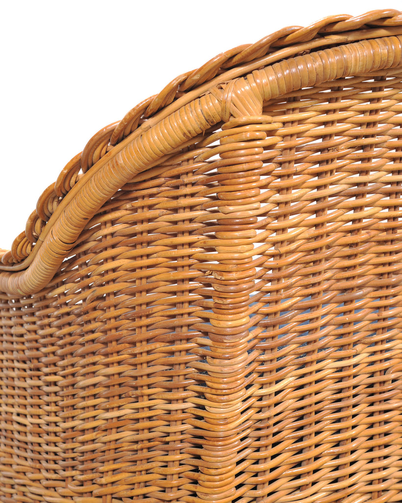 Set of Three Bielecky Brothers Rattan and Wicker Lounge Chairs