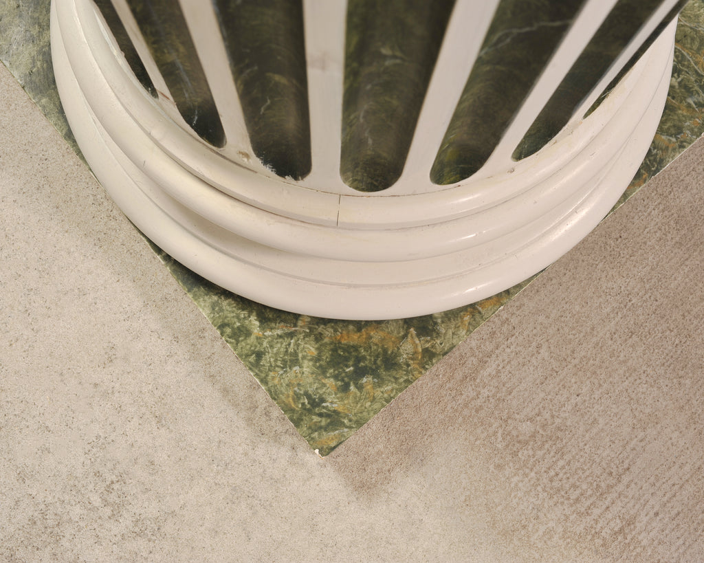 Set of Four Monumental Faux Marble Neoclassical Columns 10 Ft.