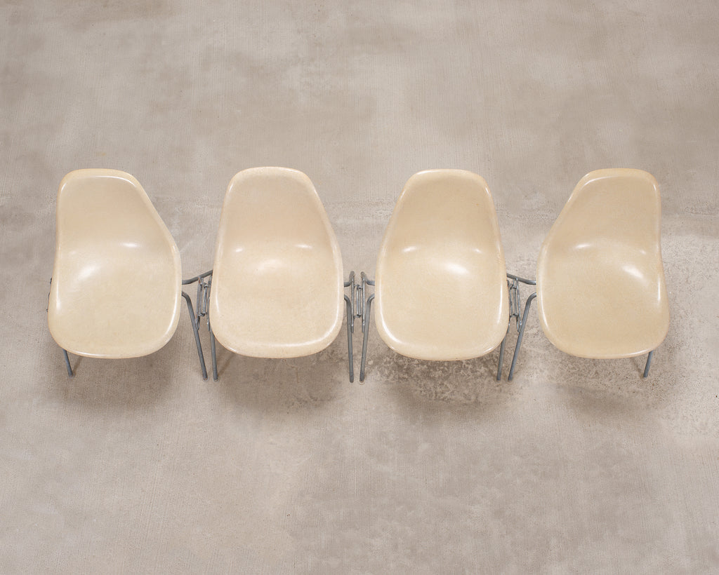 Set of Four Herman Miller DSS Mid-Century Fiberglass Side Chairs