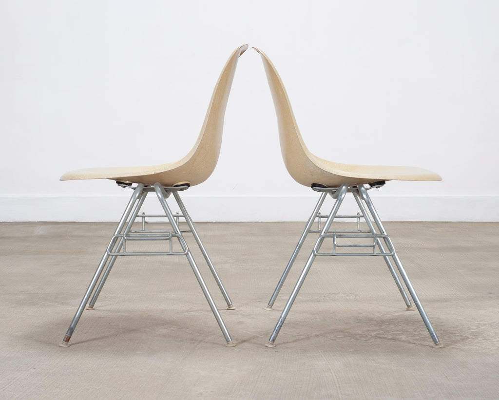 Set of Four Herman Miller DSS Mid-Century Fiberglass Side Chairs