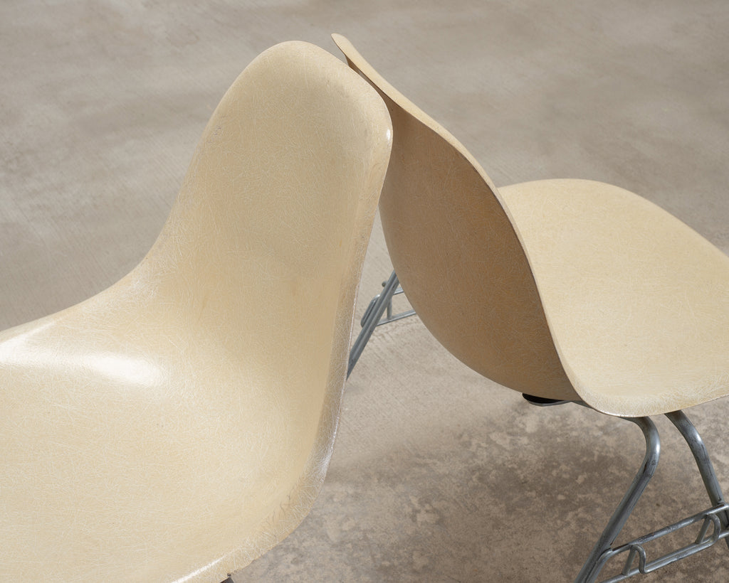 Set of Four Herman Miller DSS Mid-Century Fiberglass Side Chairs