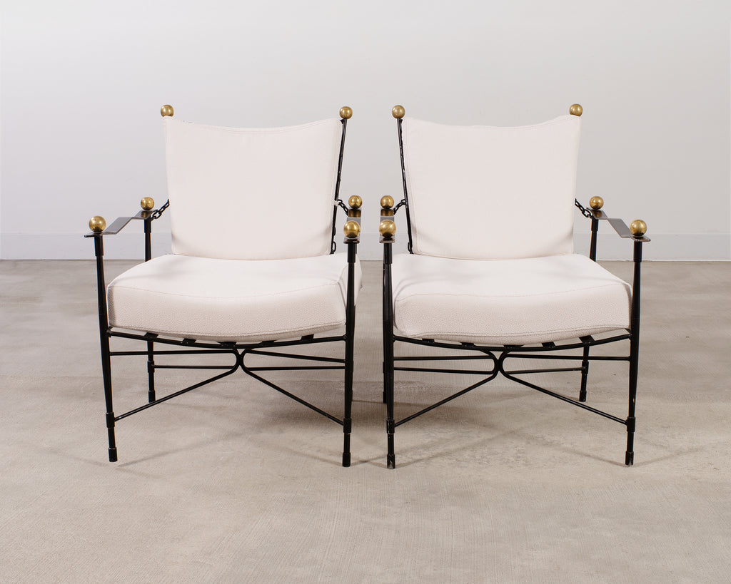 Set of Four Mario Papperzini Amalfi Adjustable Chain Lounge Chairs