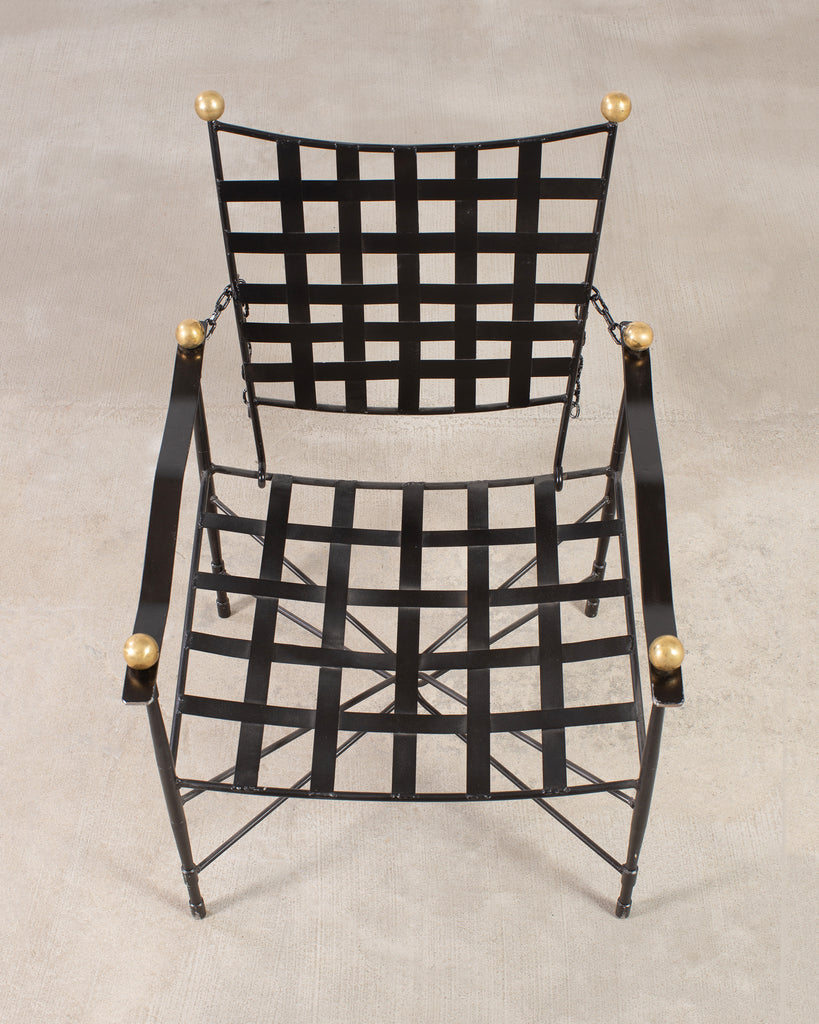 Set of Four Mario Papperzini Amalfi Adjustable Chain Lounge Chairs