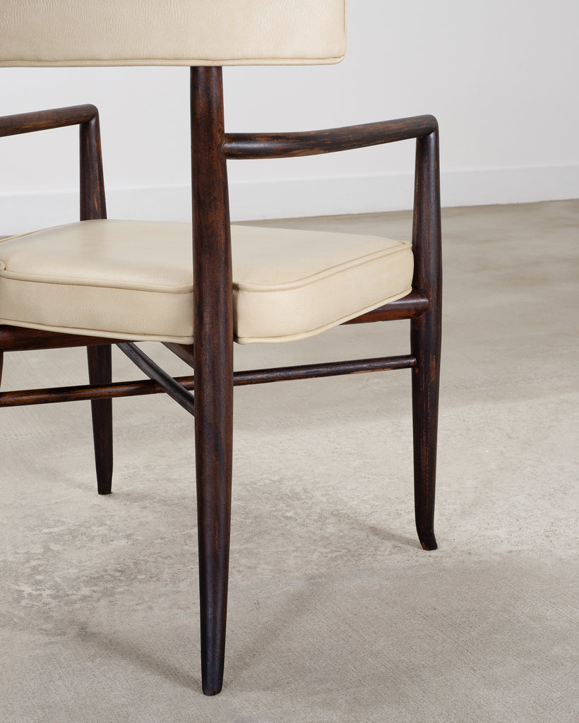 Set of Four T. H. Robsjohn-Gibbings Klismos Dining Armchairs
