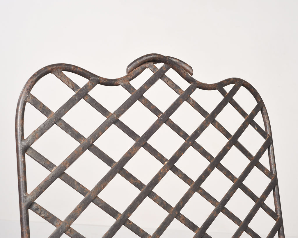 Set of Four Rose Tarlow Style Twig Iron Garden Dining Armchairs