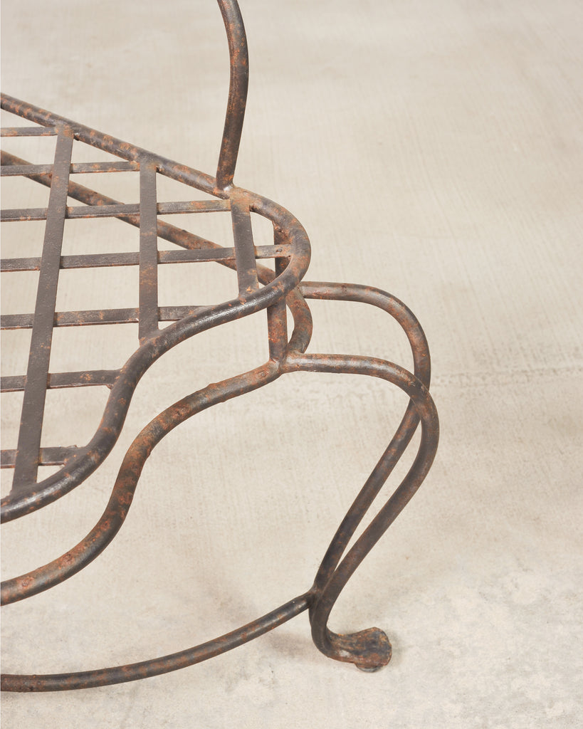 Set of Four Rose Tarlow Style Twig Iron Garden Dining Armchairs