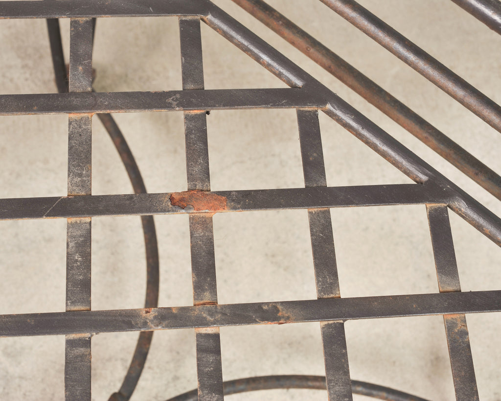 Set of Four Rose Tarlow Style Twig Iron Garden Dining Armchairs