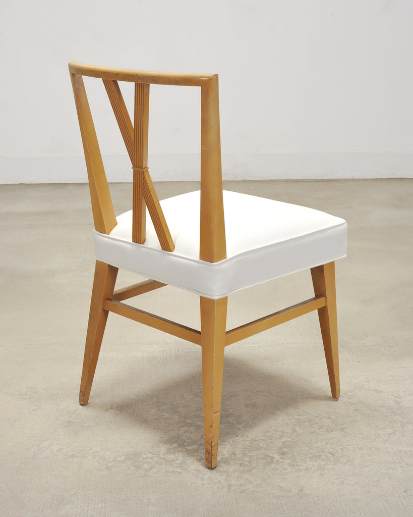 Set of Four Tommi Parzinger Mid-Century X-Back Dining Chairs