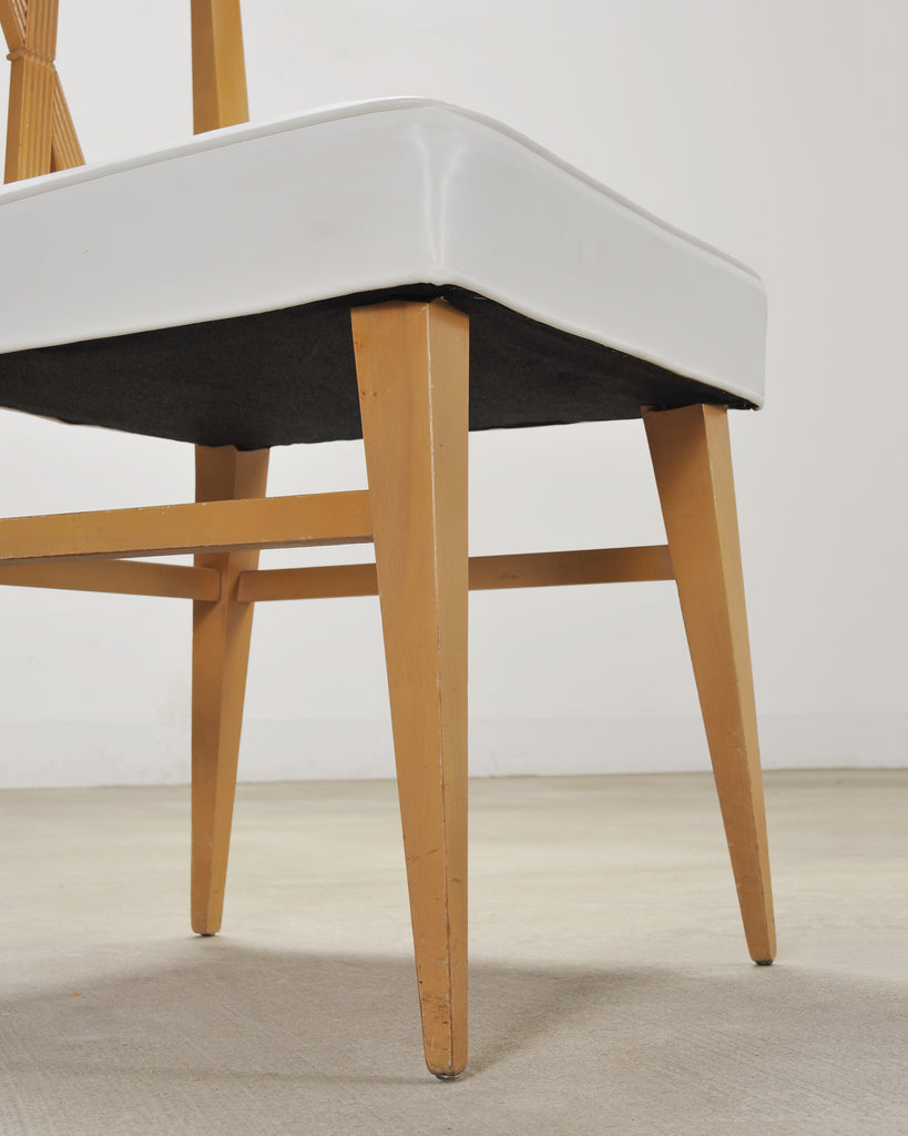 Set of Four Tommi Parzinger Mid-Century X-Back Dining Chairs
