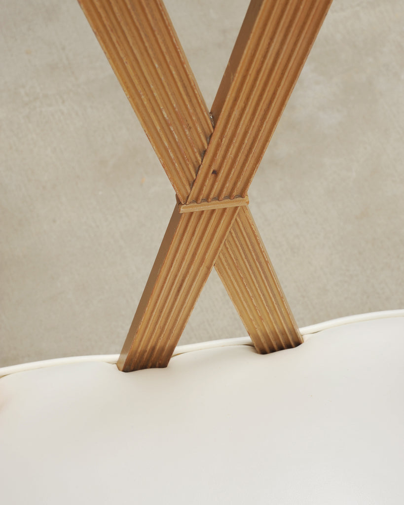 Set of Four Tommi Parzinger Mid-Century X-Back Dining Chairs