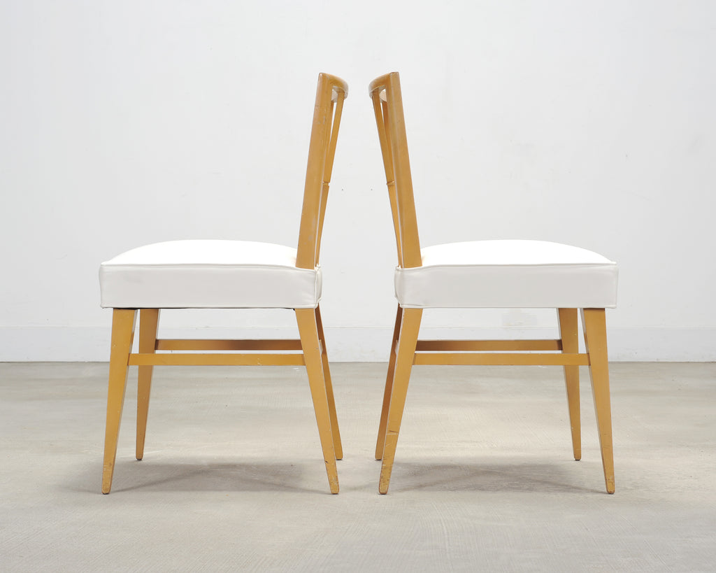 Set of Four Tommi Parzinger Mid-Century X-Back Dining Chairs