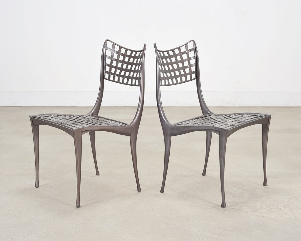 Set of Four Dan Johnson Brown Jordan Sol Y Luna Dining Chairs