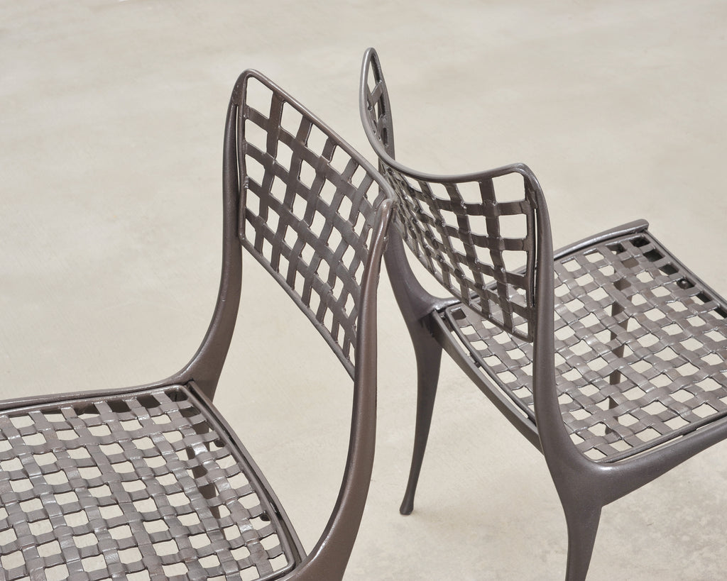 Set of Four Dan Johnson Brown Jordan Sol Y Luna Dining Chairs