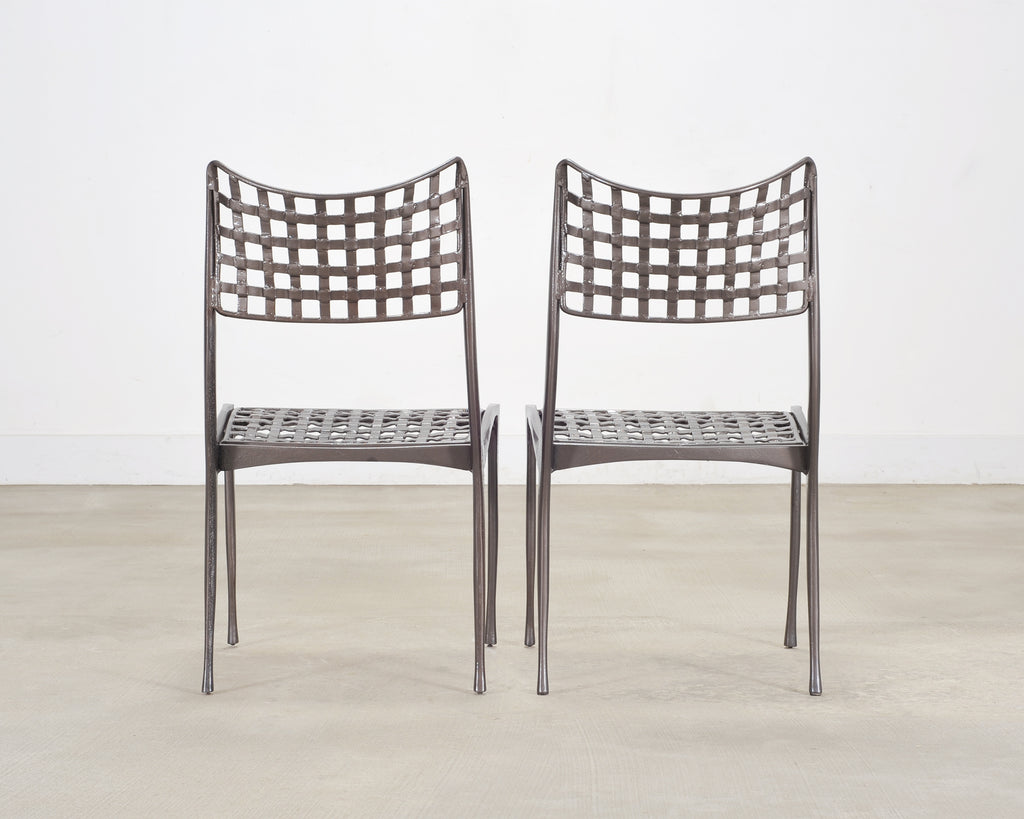 Set of Four Dan Johnson Brown Jordan Sol Y Luna Dining Chairs