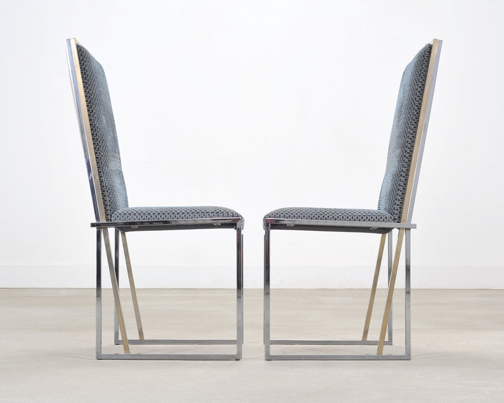 Set of Six Giacomo Sinopoli Italian Modernist Dining Chairs