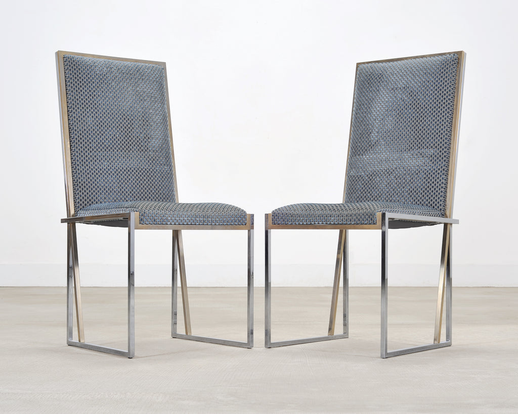 Set of Six Giacomo Sinopoli Italian Modernist Dining Chairs
