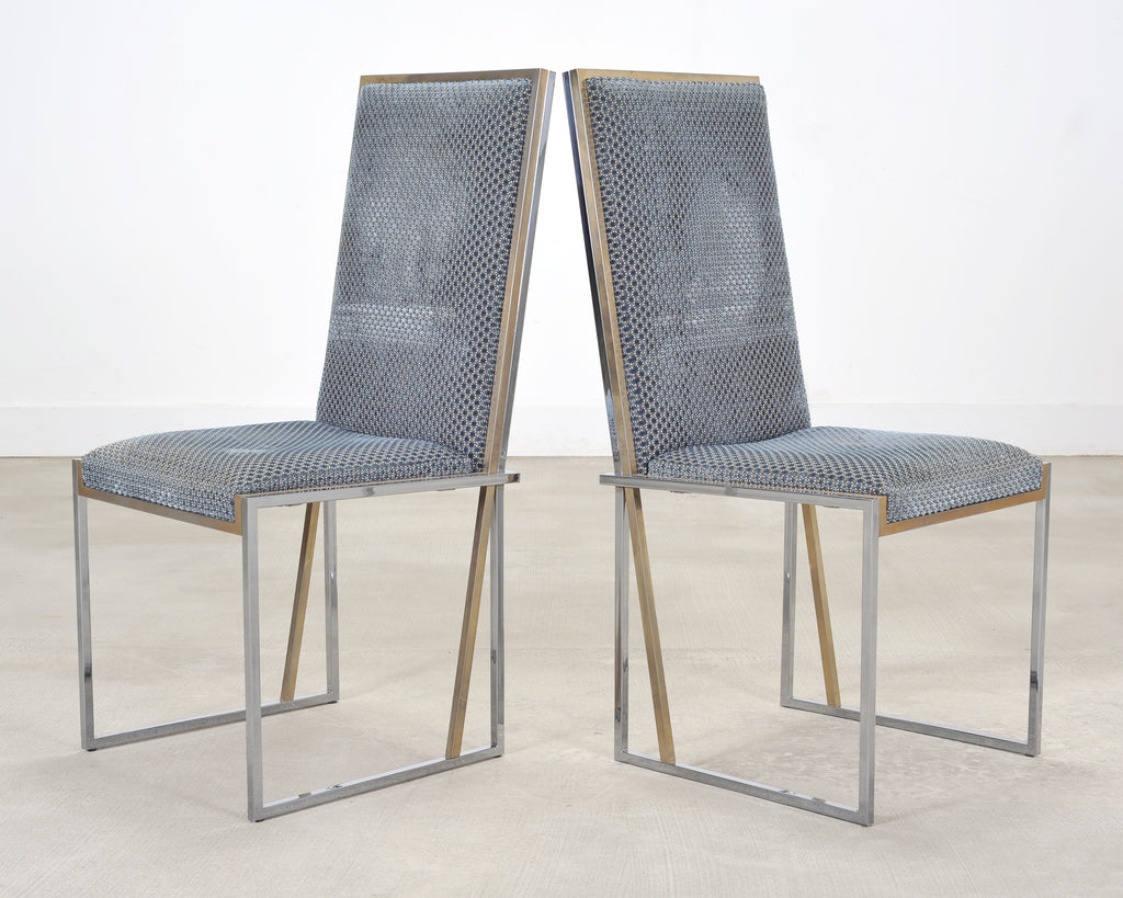Set of Six Giacomo Sinopoli Italian Modernist Dining Chairs
