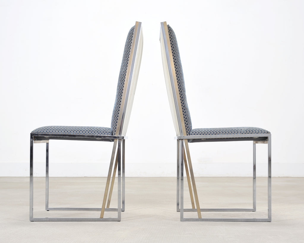 Set of Six Giacomo Sinopoli Italian Modernist Dining Chairs